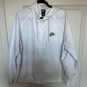 Nike Classic White Hooded Jacket